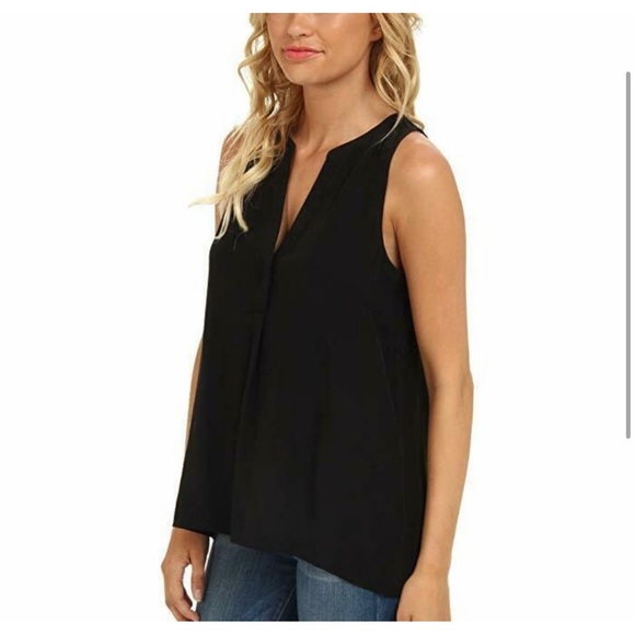 NWOT Joie Silk Aruna Blouse / Sleeveless Top , Black , Size XXS Never been Worn - Picture 2 of 7